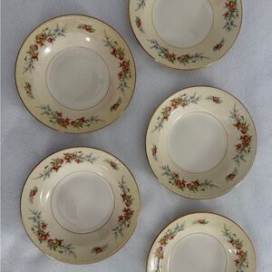 VTG Salad Bowls Homer Laughlin Eggshell Georgian Cashmere Set:5 Read Shabby Chic